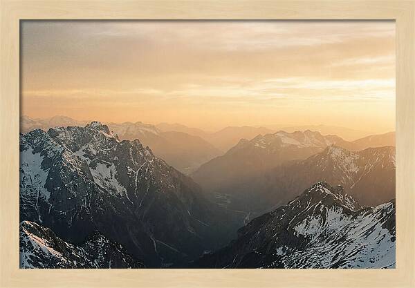 Zugspitze Alpine Sunset Vista