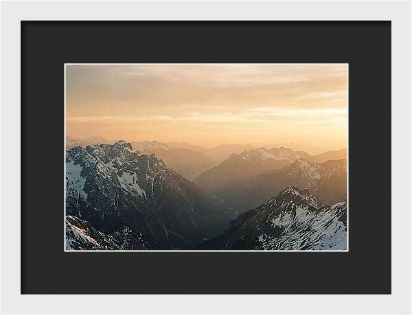 Zugspitze Alpine Sunset Vista