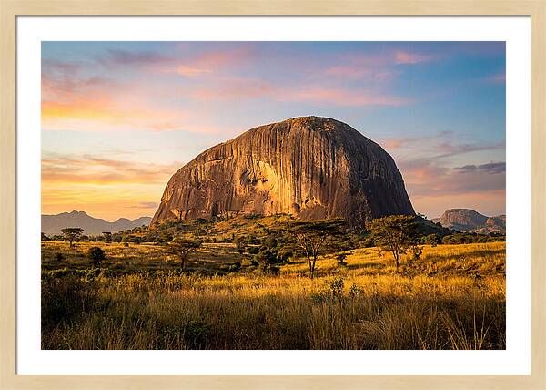 Zuma Rock At Golden Hour