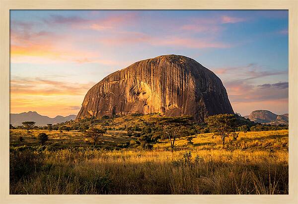 Zuma Rock At Golden Hour