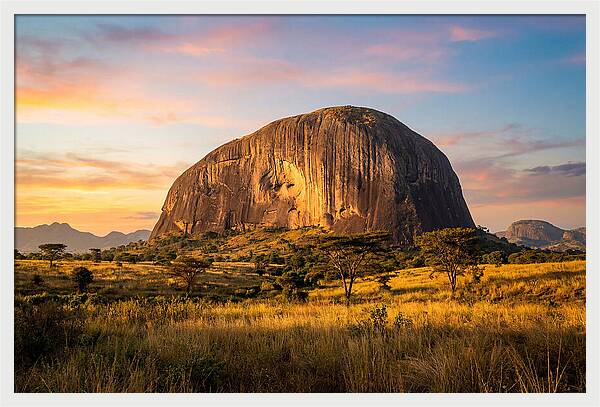 Zuma Rock At Golden Hour